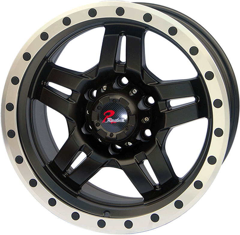 178.5 179 inch Semi Matte Black/black stud wheel rim