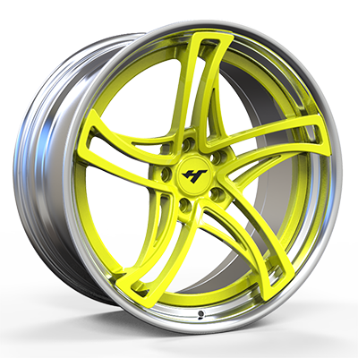 18-24 inch Chrome / Yellow Face　forged and custom wheel rim