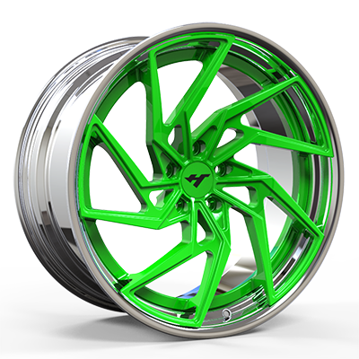 18-24 inch green forged and custom wheel rim