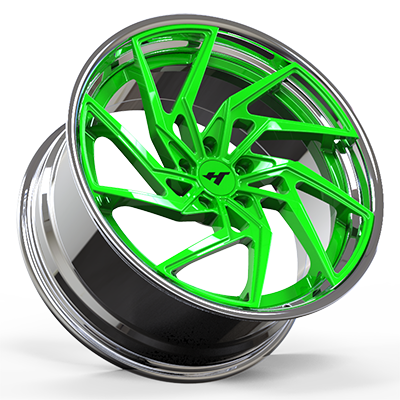 18-24 inch green forged and custom wheel rim