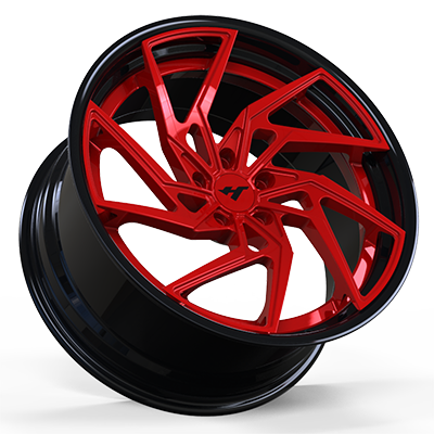 18-24 inch red forged and custom wheel rim