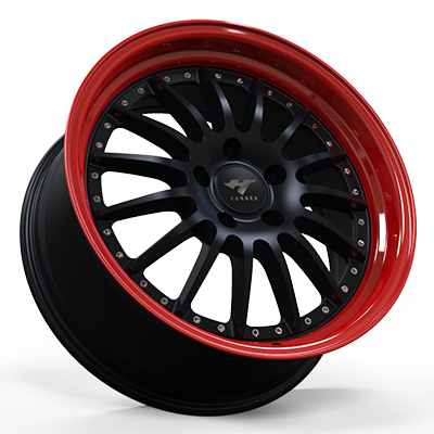 18-24 inch black + red forged and custom wheel rim