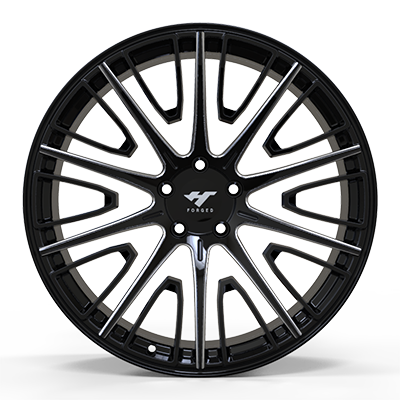 18-24 inch black machine face forged and custom wheel rim