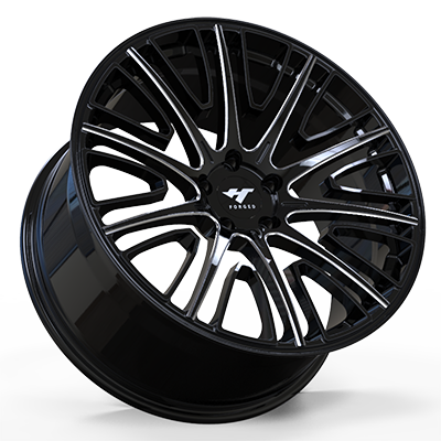 18-24 inch black machine face forged and custom wheel rim