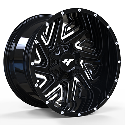 China AS002620X10 inch Black Machine Face  wheel rim