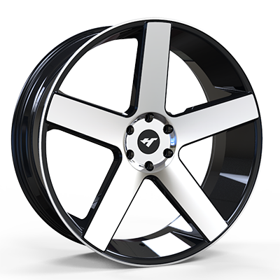 26X10 inch Black /Machine Face wheel rim