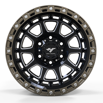 17X9.0 inch bronze & black wheel rim