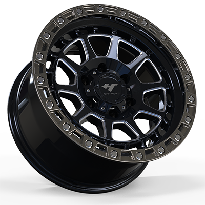 17X9.0 inch bronze & black wheel rim