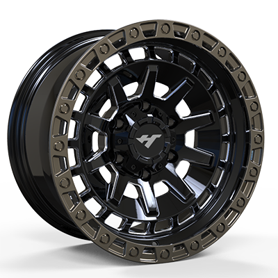 17X8.0 inch Black & Bronze wheel rim
