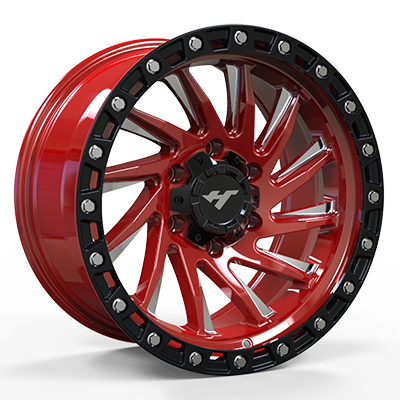 17X8.0 inch 6X135 red & black wheel rim