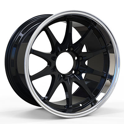 18X10.5 inch black / mirror wheel rim