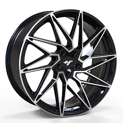 20X8.5 inch black / machine face wheel rim