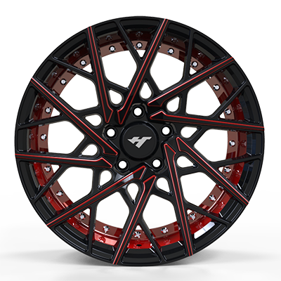 22X9.0 inch black & red line wheel rim