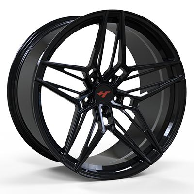 19X8.5 inch 5X112 black wheel rim