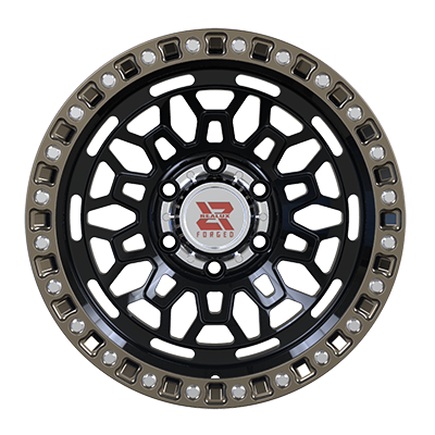 17X8.0 inch Black & Bronze forged and custom wheel rim