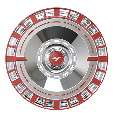 18X8.5 inch Chrome & Red forged and custom wheel rim 18X8.5 inch Chrome & Red forged and custom wheel rim