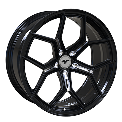 18X8.0 inch 5x112 Black auto wheel rim