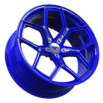 17X8.0 inch Blue forged and custom wheel rim