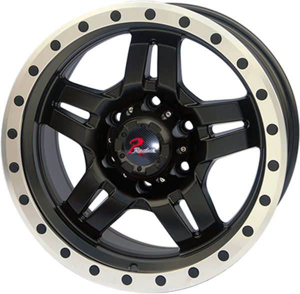 178.5 179 inch Semi Matte Black/black stud wheel rim