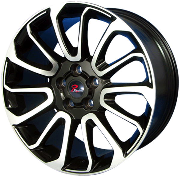 209.5 inch black machine face wheel rim