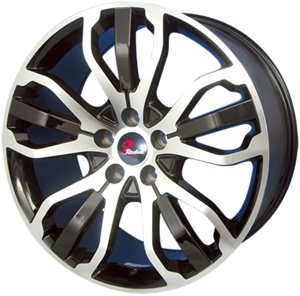 209.5 inch Semi Matte Black machine face wheel rim